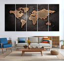 World Map Canvas Print – Detailed Map of the World Wall Art