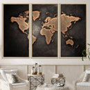 World Map Canvas Print – Detailed Map of the World Wall Art