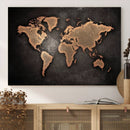 World Map Canvas Print – Detailed Map of the World Wall Art