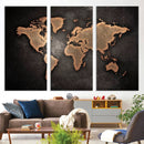 World Map Canvas Print – Detailed Map of the World Wall Art