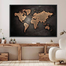 World Map Canvas Print – Detailed Map of the World Wall Art by MyGreatCanvas | Canvas Wall Art Prints | Photo Prints & Wall Decor