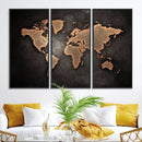 World Map Canvas Print – Detailed Map of the World Wall Art