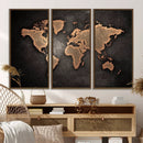 World Map Canvas Print – Detailed Map of the World Wall Art