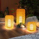 Modern Woven Rattan Outdoor Lamp