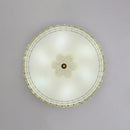 Modern Leather Crystal Ceiling Lamp