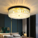 Modern Leather Crystal Ceiling Lamp
