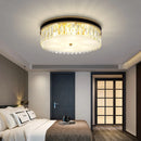 Modern Leather Crystal Ceiling Lamp