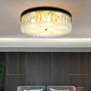 Modern Leather Crystal Ceiling Lamp