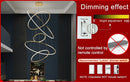 Large Ring Stainless Steel Light Fixture for Living Room, Hall, Staircase, Foyer, Stairwell