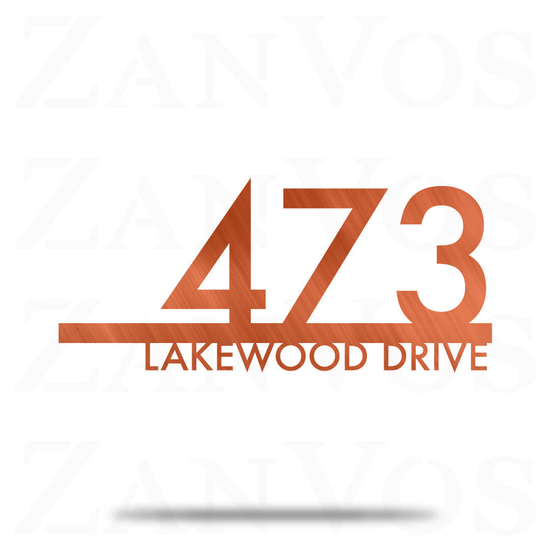 Modern Address Sign