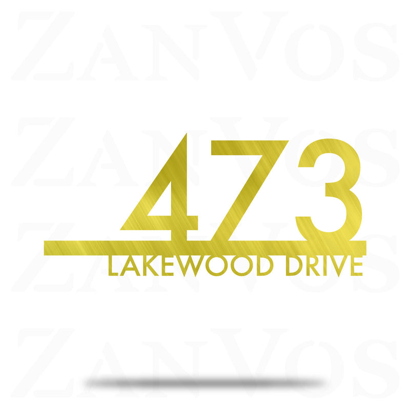 Modern Address Sign
