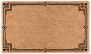 Modern Luxe Border Personalized Coir Mat