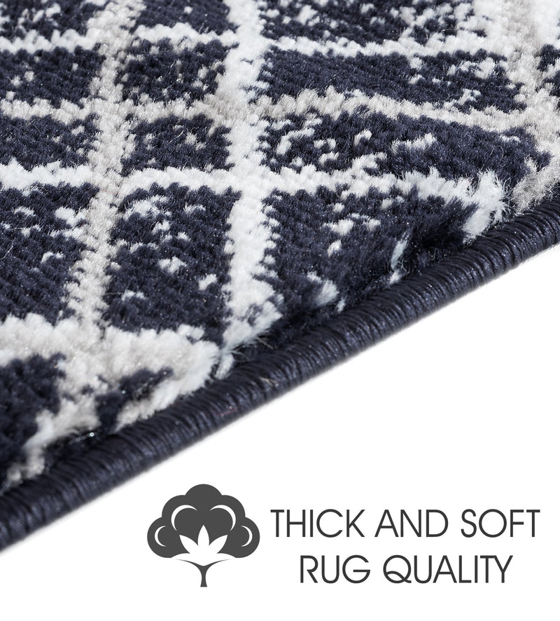 Stair Treads Rug 9"x28" Modern Collection | Navy