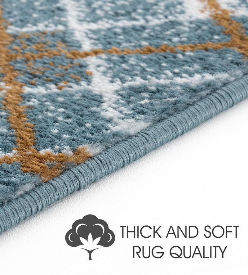 Stair Treads Rug 9"x28" Modern Collection | Teal