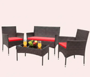 4Pcs Outdoor Patio Furniture Set – Rattan Wicker Sofa - Multiple Styles by 2Dropme