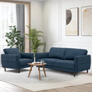 2 Pieces Upholstered Sofa Set with Removable Cushion Covers by DirectDeals