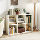 Modern 6-Cube Bookcase with Anti-tipping Kits for Bedroom Living Room-White by LJGDeals