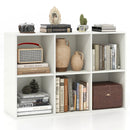 Modern 6-Cube Bookcase with Anti-tipping Kits for Bedroom Living Room-White by LJGDeals