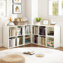 Modern 6-Cube Bookcase with Anti-tipping Kits for Bedroom Living Room-White by LJGDeals