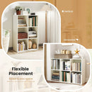 Modern 6-Cube Bookcase with Anti-tipping Kits for Bedroom Living Room-White by LJGDeals