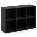 Modern 6-Cube Bookcase with Anti-tipping Kits for Bedroom Living Room-White by DirectDeals