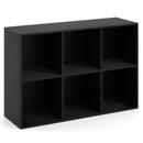 Modern 6-Cube Bookcase with Anti-tipping Kits for Bedroom Living Room-White by LJGDeals