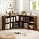 6-Cube Bookcase with Anti-Tipping Kit - Rustic Brown by LJGDeals