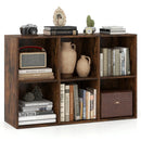 6-Cube Bookcase with Anti-Tipping Kit - Rustic Brown by LJGDeals