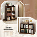 6-Cube Bookcase with Anti-Tipping Kit - Rustic Brown by LJGDeals