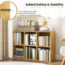 6-Cube Bookcase with Anti-Tipping Kit - Burlywood by LJGDeals