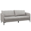 Modern 76 Inch Loveseat Sofa Couch for Apartment Dorm with Metal Legs-Gray by LJGDeals
