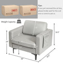 Modern Accent Armchair with Side Storage Pocket by LJGDeals