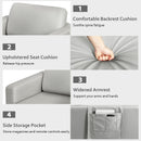 Modern Accent Armchair with Side Storage Pocket by DirectDeals