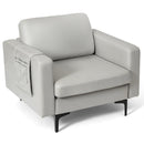 Modern Accent Armchair with Side Storage Pocket by DirectDeals