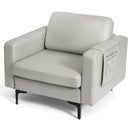 Modern Accent Armchair with Side Storage Pocket by DirectDeals