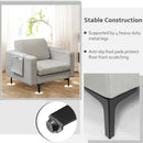 Modern Accent Armchair with Side Storage Pocket by LJGDeals