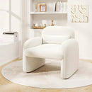 Modern Accent Chair with Waist Pillow and Armrests for Living Room Bedroom by LJGDeals