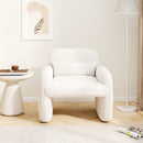 Modern Accent Chair with Waist Pillow and Armrests for Living Room Bedroom by LJGDeals