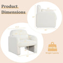 Modern Accent Chair with Waist Pillow and Armrests for Living Room Bedroom by LJGDeals