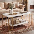 Modern Accent Table with Open Storage Shelf for Apartment and Lounge by LJGDeals