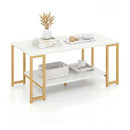Modern Accent Table with Open Storage Shelf for Apartment and Lounge by LJGDeals