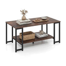 Modern Accent Table with Open Storage Shelf for Apartment and Lounge by LJGDeals