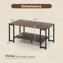 Modern Accent Table with Open Storage Shelf for Apartment and Lounge by LJGDeals