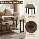 Modern Accent Table with Open Storage Shelf for Apartment and Lounge by LJGDeals