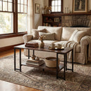 Modern Accent Table with Open Storage Shelf for Apartment and Lounge by DirectDeals