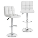 Modern Bat Stools Set of 2 with Back and Heavy-duty Metal Base and Footrest by LJGDeals