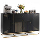 Modern Buffet Sideboard Cabinet with 2 Drawers & Adjustable Shelves