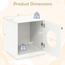 Cat Litter Box Enclosure with Nightstand Top - White by DirectDeals