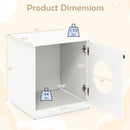 Cat Litter Box Enclosure with Nightstand Top - White by LJGDeals