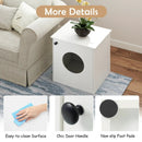 Cat Litter Box Enclosure with Nightstand Top - White by DirectDeals